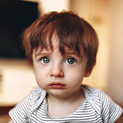 Sad little boy
