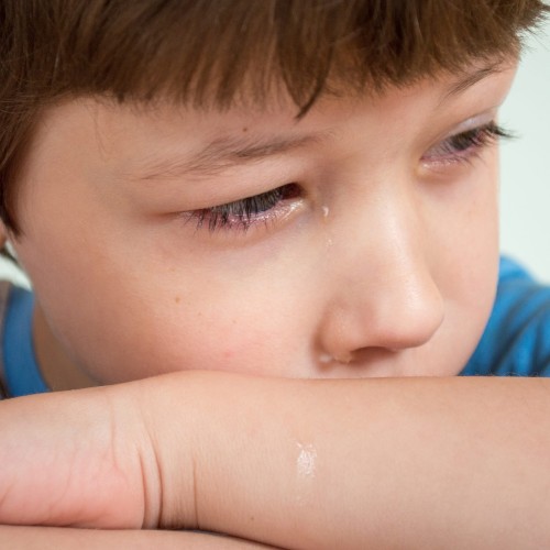 Crying boy