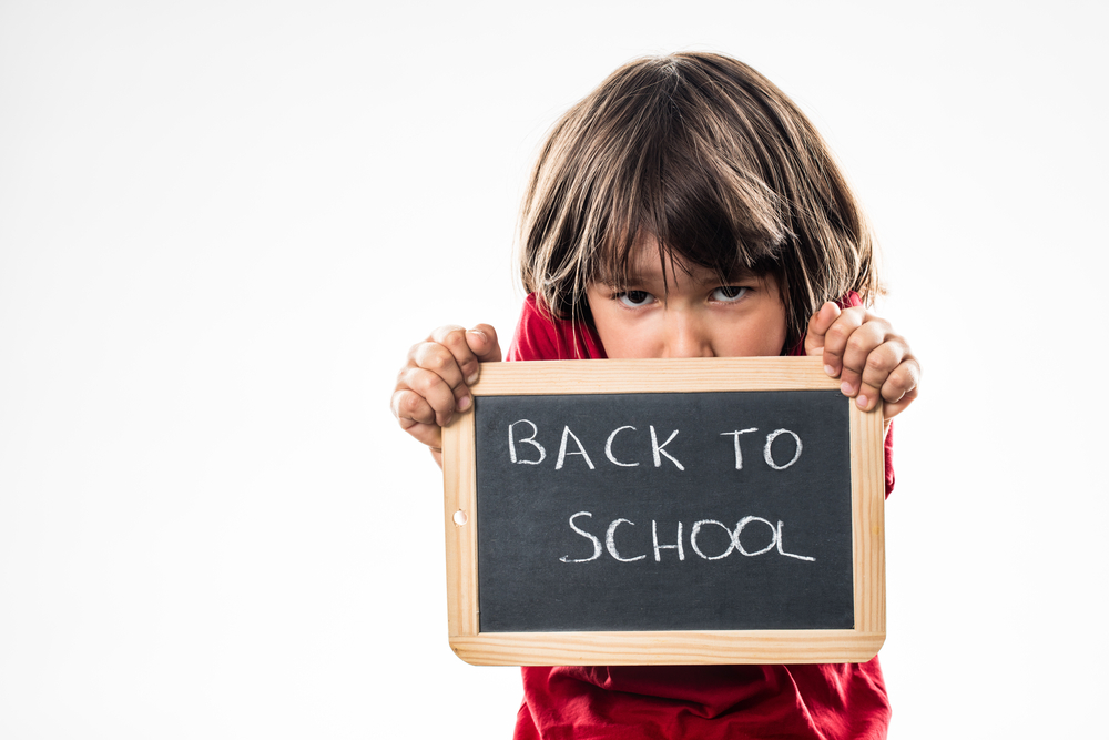 Child experiencing back to school anxiety